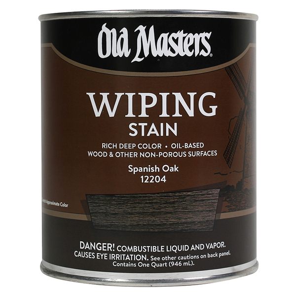 Old Masters 1 Qt Spanish Oak Oil-Based Wiping Stain 12204